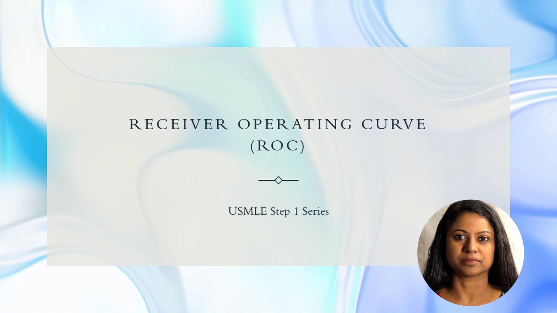 Receiver operator curve