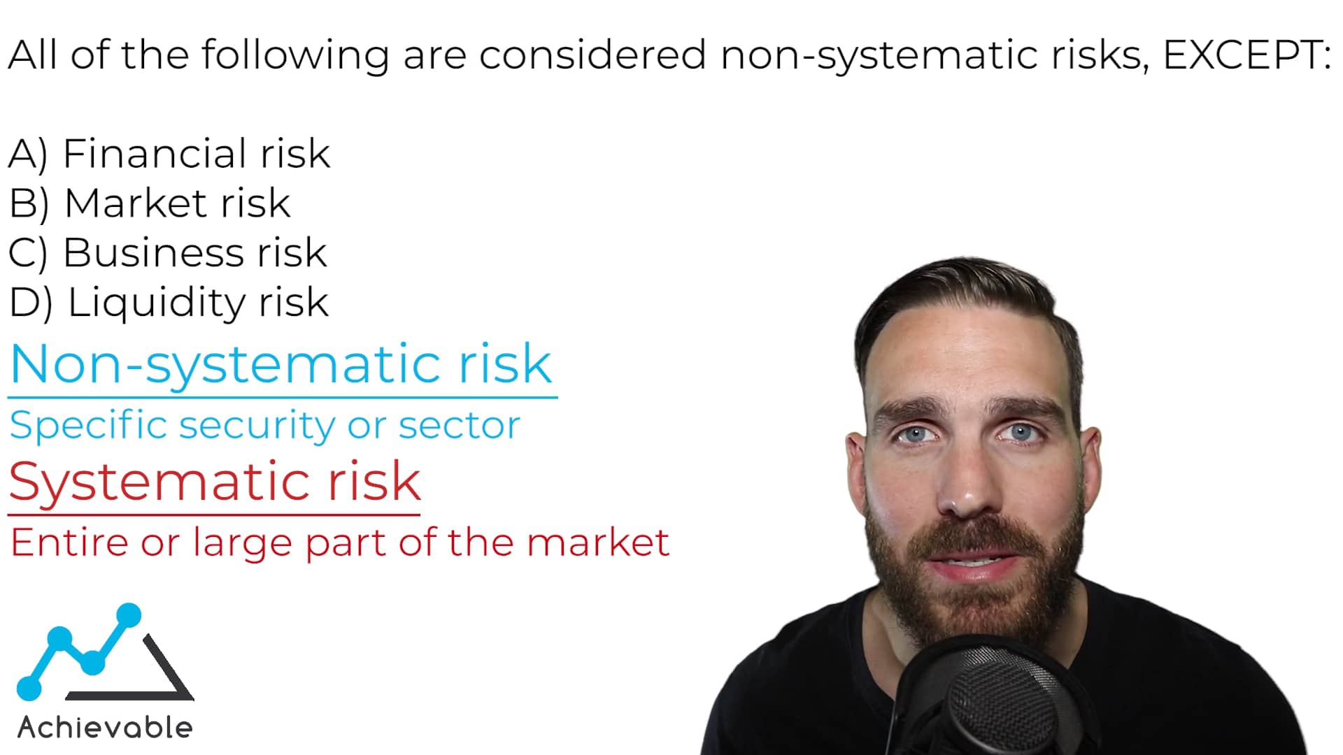 Systematic vs non-systematic risk