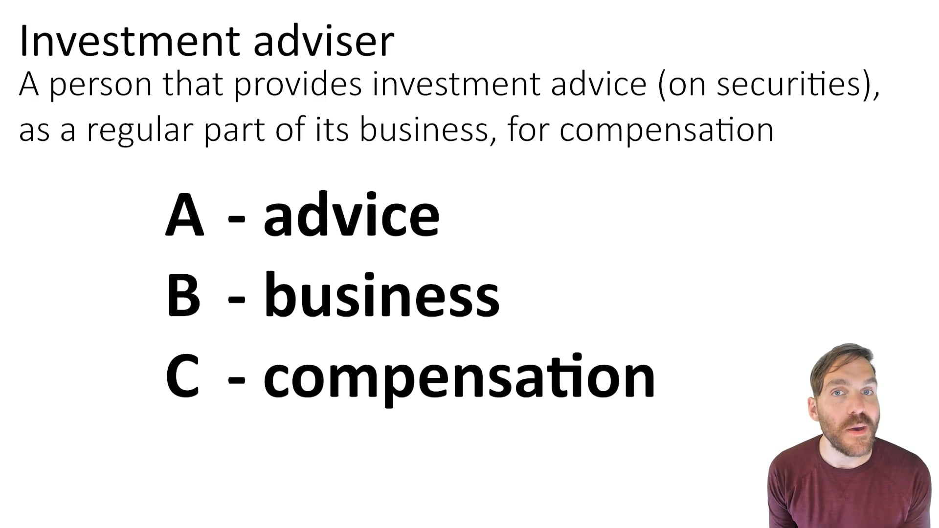 Investment adviser (IA) definition
